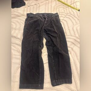 Gap high rise corduroy joggers dark grey